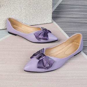 Nuovo Design all'ingrosso scarpe basse <span class=keywords><strong>a</strong></span> buon mercato mocassini per le donne <span class=keywords><strong>a</strong></span> <span class=keywords><strong>punta</strong></span> sottoveste piatte su <span class=keywords><strong>ballerine</strong></span> comode scarpe Casual - Product Image 4