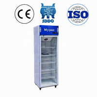 Équipement de réfrigération, armoire vitrée verticale, réfrigérateur à boissons écoénergétique, refroidissement par compression