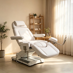 Cama de Belleza Eléctrica Multifuncional, <span class=keywords><strong>Mesa</strong></span> de Masaje Facial Ajustable para Uso en Salón, Spa o Clínica, con Sistema de Elevación de 3/4 Motores - Product Image 2