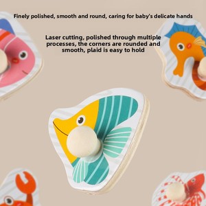 Xylophone en bois créatif, planche à saisir multifonctionnelle, jouet éducatif Montessori, puzzle musical d'apprentissage précoce pour les tout-petits - Product Image 5