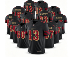 Maillot de football américain cousu de haute qualité, style San Francisco 49ers # 23 McCaffrey # 13 Purdy # 85 Kittle - Product Image 1
