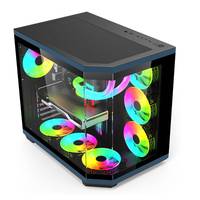 OEM ODM Wholesales Super Compatible Pc Case Gaming Atx Casing & Towers Tepered Glass ATX Computer Cases With RGB Fan