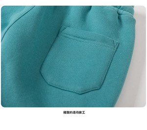 Vente en gros de pantalons pour enfants de 4 à 16 ans, pantalons de survêtement baggy épais pour enfants, pantalons chauds d'hiver en polaire pour garçons - Product Image 3