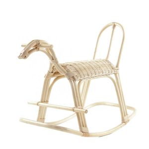 Mecedora de personaje animal para niños, muebles y silla hechos de ratán con marco de caña y Ratán - Product Image 1