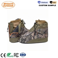 Isolateurs de bottes de camouflage imperméables et durables Mydays pour la chasse, la pêche et les activités de plein air, avec fermeture éclair et cordon de serrage