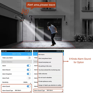Caméra de sécurité extérieure Techage 4MP/<span class=keywords><strong>5MP</strong></span>/8MP 4K POE H.265 avec audio bidirectionnel et boîtier métallique - Product Image 3