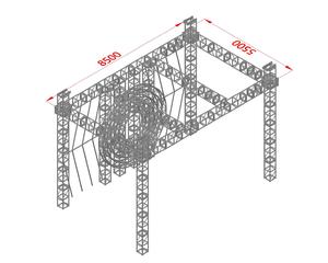 Estructura de Iluminación de Aluminio con Certificación TUV de 600 mm x 1100 mm x 1 m, Tipo Perno, <span class=keywords><strong>para</strong></span> Exhibición en Bodas, Conciertos y <span class=keywords><strong>Eventos</strong></span> - Product Image 3