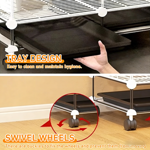 Gabbia per Uccelli in Acciaio Inossidabile Durevole a Prezzo di Fabbrica, Facile da Pulire per Uso Interno, Gabbia per Pappagallo Cenerino Africano - Product Image 5