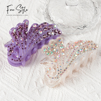 Pinces à cheveux en métal avec strass et perles de style coréen, extension de cheveux sans couture