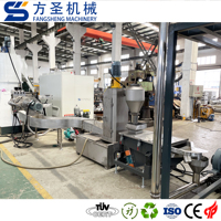 Déchets en plastique PE PP ABS PS Machine de granulation d'anneau d'eau/granulateur de déchets en plastique