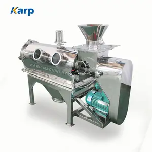 Máquina rotativa de farinha para pó, máquina de gravação centrífuga de fluxo de ar para processamento de frutas e baobab