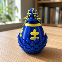 Jouet œuf de dragon imprimé en 3D sur le thème du maillot de football américain, jouet dragon articulé flexible anti-stress, cadeau de collection, décoration de bureau
