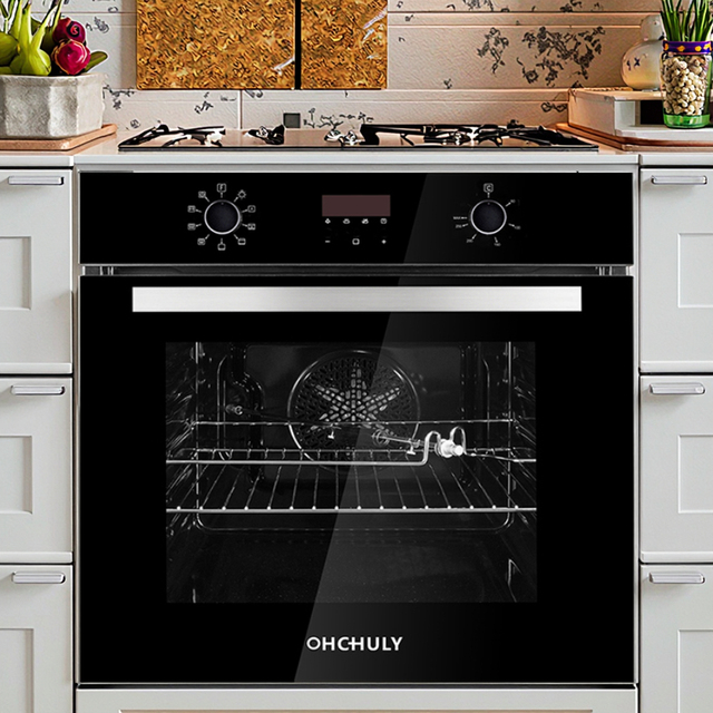 Large Capacity Home Baking Automatic Oven Electric Stainless Steel Multi-Function Built-in Oven Factory Wholesale Price