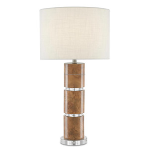 <b>Clear</b> Crystal Stem Modern Glam <b>Table</b> Lamp with Pleated Shade & Gold Base | Sleek Contemporary Lighting for Hotel Bedroom - Product Image 2