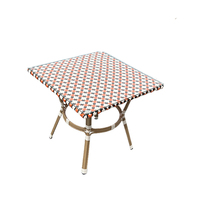 Ensemble de meubles d'extérieur en rotin Ensembles de meubles de bistrot en rotin/osier Meubles en rotin synthétique Table et chaise de café de jardin