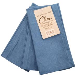 CHOU LINE - 4 NAPPEONS EN COTON 42X42 CM AVIO - Product Image 1