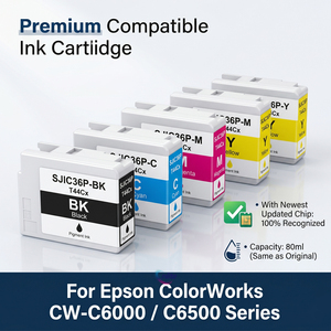 Tinta Enlite SJIC36P Compatible con Cartuchos Epson ColorWorks CW C6500, para Epson CW C6000Ae, C6000Pe, CWC6500Ae, C6500Pe, Tinta de Pigmento - Product Image 1