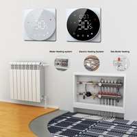 Termostato Inteligente para Habitación con Pantalla LED Programable, Termostato Inalámbrico Wifi para Sistema de Calefacción por Infrarrojos, Eléctrico y Hidrónico