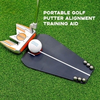 Aides portatives de tuteur de golf noir pour l'assistance d'alignement d'entraînement intérieur/extérieur et l'équipement de Correction du visage du putter des yeux
