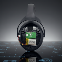 Casque de jeu sans fil du fabricant avec batterie remplaçable, éclairage RGB, casque supra-auriculaire à faible latence pour le gaming
