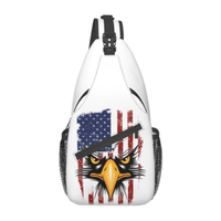 Sac bandoulière imperméable en polyester commémoratif America250 – Cadeau du 250e anniversaire des États-Unis – Sac de voyage quotidien et de sport