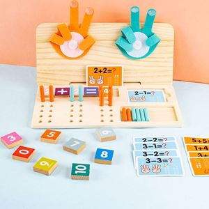 3 4 5+ Year Preschooler Early Skills Learning Game Finger Math Addition Subtraction Toys for Kids - Product Image 1
