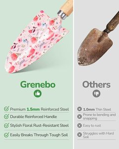 <b>Gardening</b> Tools Gift Set for Women Heavy-Duty Tools and sunhat with Floral Organizer <b>Bag</b> - Product Image 4