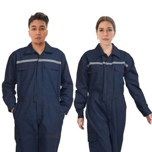 Overol Térmico de Algodón Blanco, <span class=keywords><strong>Ropa</strong></span> de Trabajo de Alta Visibilidad, Venta al por Mayor, <span class=keywords><strong>Ropa</strong></span> de Trabajo Protectora Resistente al Fuego de Manga Larga - Product Image 1