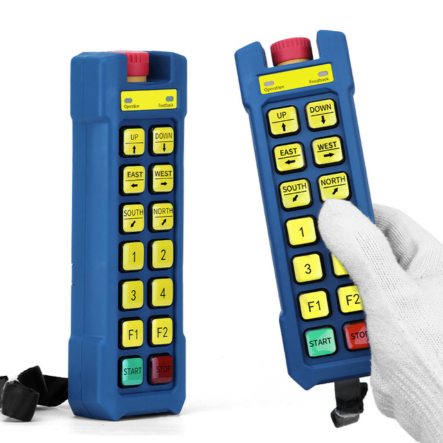 ML-K12D+ New Arrival 12V 24V AC DC Wireless Industrial Remote Control Crane IP65 Waterproof Anti-Fall ABS Case