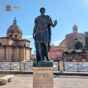 Statue grandeur nature de l'empereur romain célèbre Jules César Auguste Sculpture en métal cuivre bronze laiton technique coulée à la main - Product Image 6