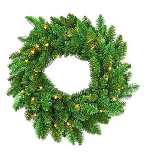 30/40/50CM Christmas Decorative PVC & PE Mixed Twisted <b>Light</b> Ring High-Grade <b>LED</b> Twisted <b>Light</b> Ring - Product Image 1