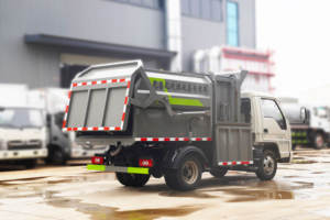 Foton รถบรรทุกขยะ4CBM ข้างรถเทรลเลอร์ขนาดเล็ก5 CBM รถดัมพ์ขยะข้างรถบรรทุกขยะ - Product Image 6