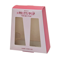 2 Emballages Trapézoïdaux Personnalisés en Papier Écologique Mat pour Crème Mains, Lotion et Huile Essentielle
