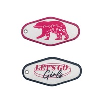 Llavero Tejido Personalizado Premium con Logotipo Bordado en Tela, Etiqueta para Llaves, Artículos Promocionales de Marca, Regalo Promocional, Fabricación OEM