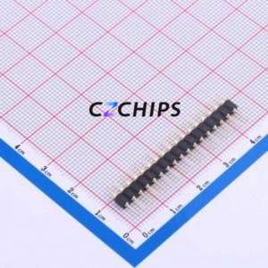 PZ254-1-17-Z-C Pin Header Through hole Component (THT),P=2.54mm Connector 1x17P 2.54mm Round Pin Through Hole - Product Image 2