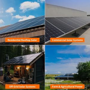 Panneaux solaires photovoltaïques haute performance 590W 595W 600W, efficacité Topcon, module monocristallin bifacial POW-590W-NHD/POW-595W- - Product Image 2