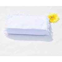 Sac à main en toile de coton à volants avec LOGO Unique, pochette à fermeture éclair pour maquillage cosmétique
