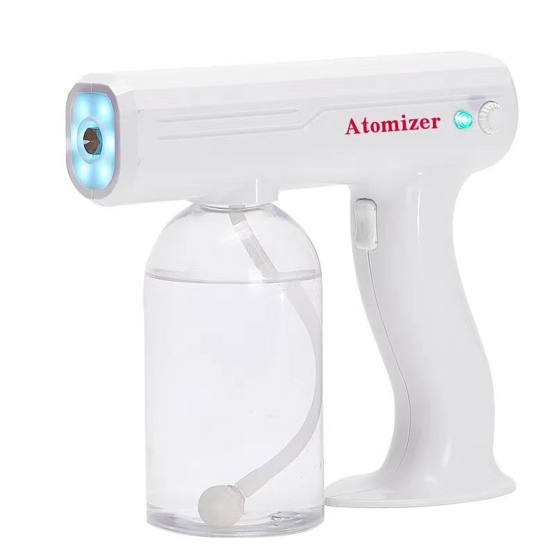 Ручной перезаряжаемый пистолет для дезинфекции с синим светом, беспроводной Дезинфектор для распыления автомобиля для дезинфекции