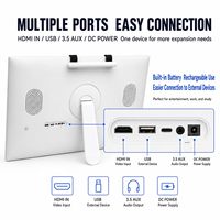 Téléviseur portable multifonction 27 pouces 16:9 avec écran tactile, moniteur 1080p Android 13 Google avec caméra 1300MP