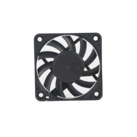 Ventilateur CC sans balais 60x60x10mm en plastique, longue durée de vie, pour refroidissement de driver LED et alimentation CCTV (OEM/ODM)