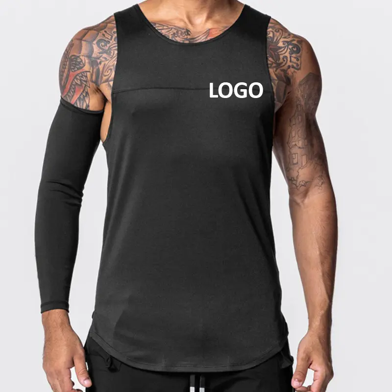 Zomer Nieuwe Sportvesten Mannen Sneldrogend Ademend Singlet Hardloopkleding Custom Fitness Gym Tanktops Voor Mannen