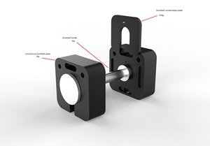 Juego de Mancuernas Ajustables de Acero Electrochapado de 40 kg - Sistema de Pesas Cuadradas Negras para Ejercicio Físico Completo - Product Image 4