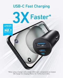 <span class=keywords><strong>Chargeur</strong></span> de voiture USB-C <span class=keywords><strong>Anker</strong></span> 30W, adaptateur de voiture Type C, <span class=keywords><strong>chargeur</strong></span> de voiture 2 ports, adaptateur d'alimentation, <span class=keywords><strong>chargeur</strong></span> IQ 3.0 pour <span class=keywords><strong>iPhone</strong></span> 17 16 15 Series - Product Image 2
