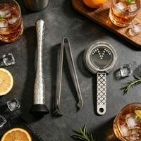 Ensemble de shaker professionnel en acier inoxydable gravé miroir haut de gamme Magic, shaker Boston complet, réutilisable et durable