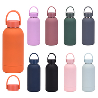 Bouteille d'eau isotherme en acier inoxydable à double paroi de 12 oz, anti-fuite, thermos portable pour les voyages, les activités de plein air et l'usage quotidien