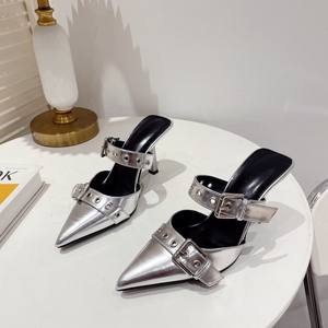 Nouvelle Collection Été 2024 : Escarpins Femme Baotou à Talon Fin, Motif Léopard et Boucle de Ceinture, Style Européen et Américain – Grande Vente ! - Product Image 4