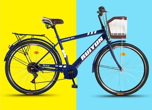 จักรยานเสือหมอบเหล็กขนาด 26 นิ้ว แฟชั่น ปรับความเร็วได้ สำหรับผู้ใหญ่ชาย ขายส่ง - Product Image 3