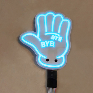 Mới sáng tay lắc <span class=keywords><strong>LED</strong></span> EL ánh sáng lên xe dán cửa sổ trang trí chiếu sáng Cửa sổ hiển thị - Product Image 3