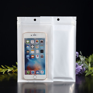 12*20CM bijoux perle Film fermeture éclair sac translucide étui de <span class=keywords><strong>téléphone</strong></span> <span class=keywords><strong>portable</strong></span> sac en plastique - Product Image 5