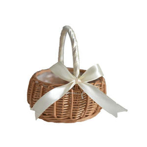 Cesto <span class=keywords><strong>di</strong></span> <span class=keywords><strong>fiori</strong></span> piccolo in <span class=keywords><strong>vimini</strong></span> intrecciato a mano o piccoli cestini <span class=keywords><strong>di</strong></span> <span class=keywords><strong>vimini</strong></span> - Product Image 1